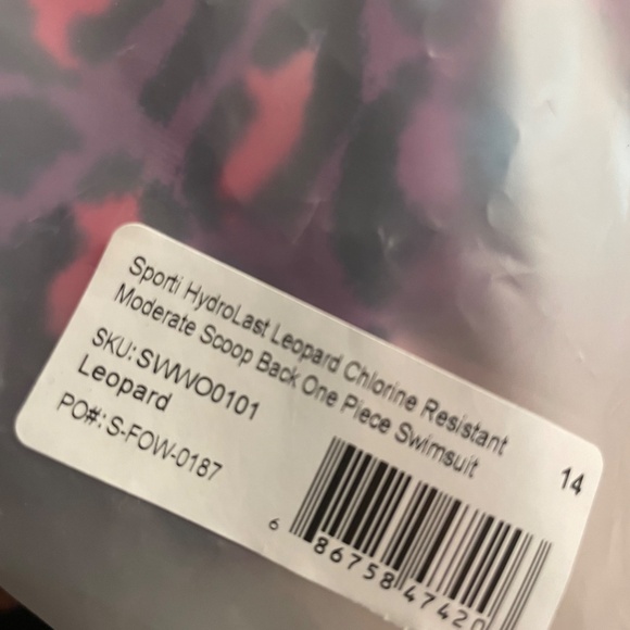 Leopard Chlorine Resistant Swimsuit - Picture 4 of 5